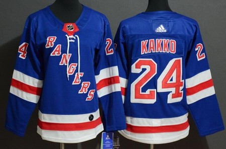 Women's New York Rangers #24 Kaapo Kakko Blue Authentic Jersey