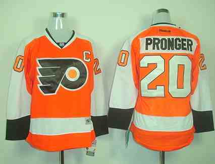Philadelphia Flyers 20 Pronger orange women jerseys