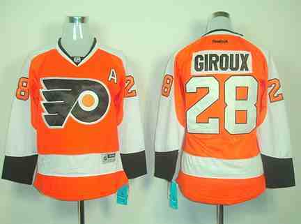Philadelphia Flyers 28 Giroux orange women jerseys