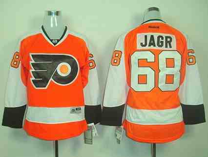 Philadelphia Flyers 68 Jagr orange women jerseys