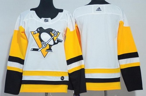 Women's Pittsburgh Penguins Blank White Jersey