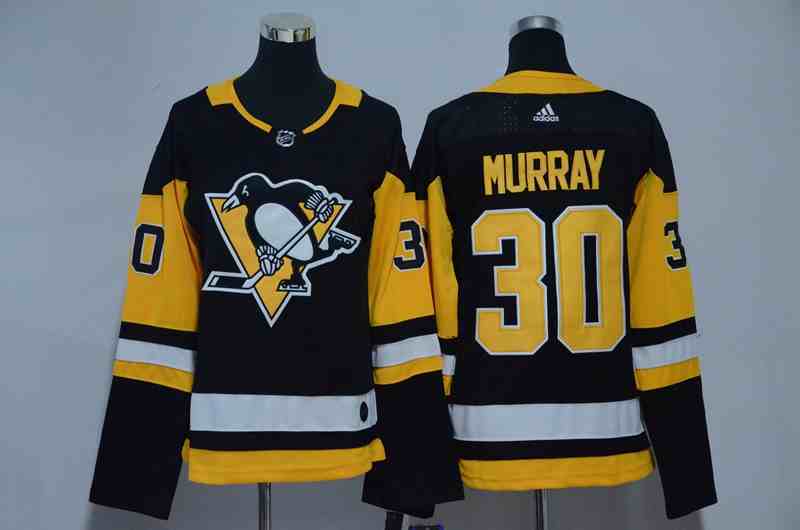 Penguins 30 Matt Murray Black Women Adidas Jersey
