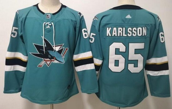 Women's San Jose Sharks #65 Erik Karlsson Green Jersey