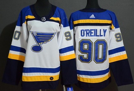 Women's St Louis Blues #90 Ryan O'Reilly White Authentic Jersey