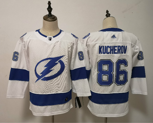 Lightning 86 Nikita Kucherov White Women Adidas Jersey