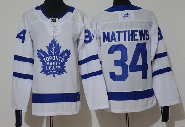 Women's Toronto Maple Leafs #34 Auston Matthews White Jersey