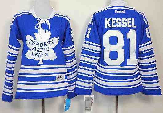 Women Toronto Maple Leafs 81 Phil Kessel Blue NHL jerseys