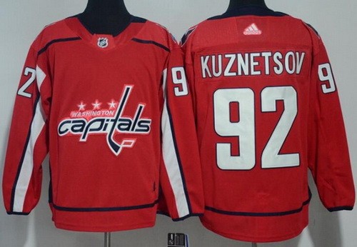 Women's Washington Capitals #92 Evgeny Kuznetsov Red Jersey