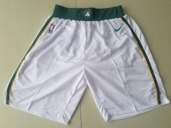 Men's Boston Celtics White 2018 City Swingman Shorts