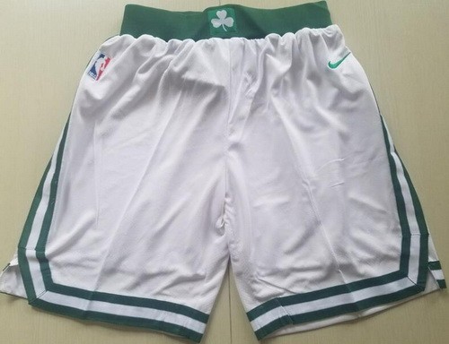 Men's Boston Celtics White Nike Swingman Shorts