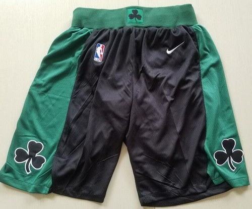 Men's Boston Celtics Black Nike Swingman Shorts