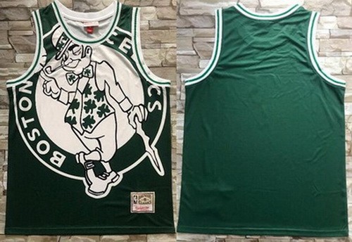 Men's Boston Celtics Blank Green Hollywood Classic Printed Jersey