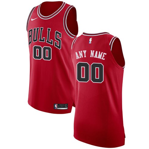 Chicago Bulls Customized Red Swingman Nike Jersey