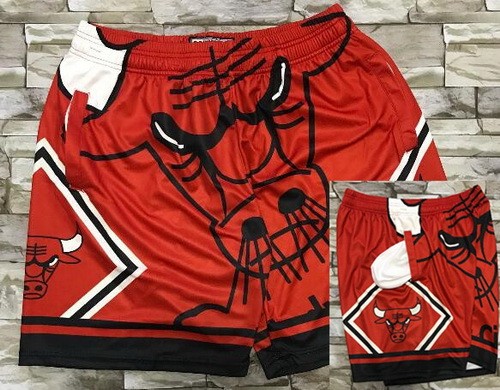 Men's Chicago Bulls Red Pockets Hollywood Classic Printed Shorts