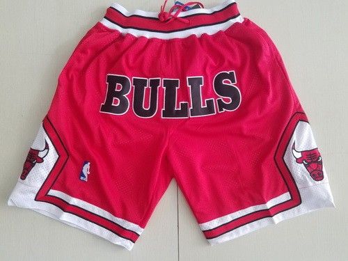 Men's Chicago Bulls Red 1997 Just Don Swingman Shorts