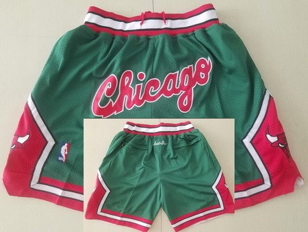 Men's Chicago Bulls Green Just Don Swingman Shorts