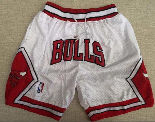 Men's Chicago Bulls White 1997 Just Don Swingman Shorts