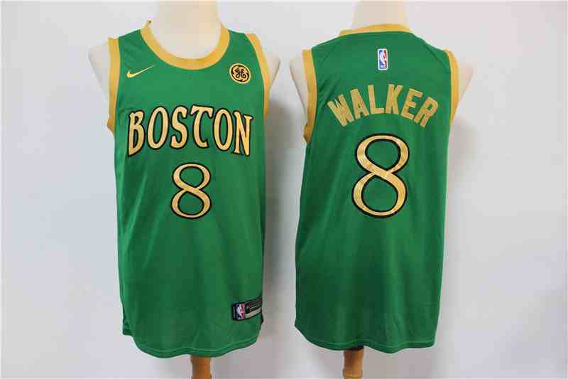 Men's Boston Celtics #8 Kemba Walker Green 2019-20 City Edition Swingman Jersey