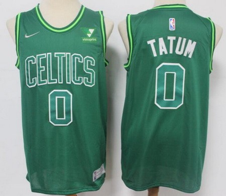 Men's Boston Celtics #0 Jayson Tatum Green 2021 Earned Icon Sponsor Swingman Jersey