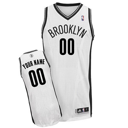 Brooklyn Nets Customized White Swingman Adidas Jersey