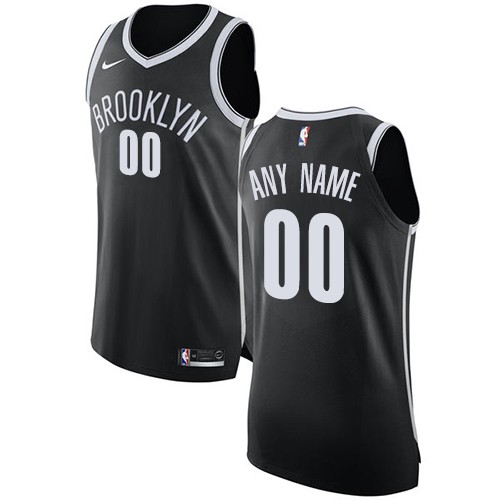 Brooklyn Nets Customized Black Swingman Nike Jersey
