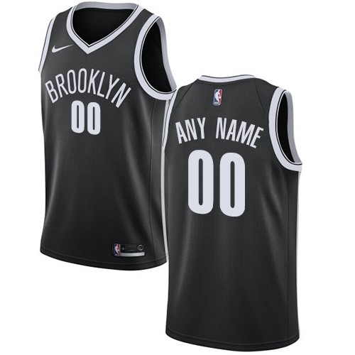 Brooklyn Nets Customized Black Icon Swingman Nike Jersey