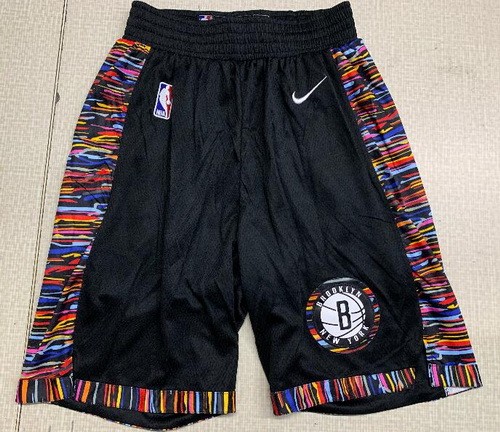 Men's Brooklyn Nets Black City Swingman Shorts