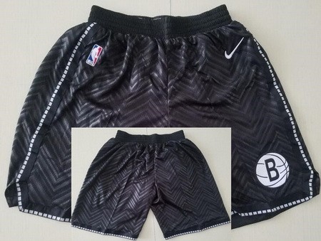 Men's Brooklyn Nets Black 2021 Earned Swingman Shorts