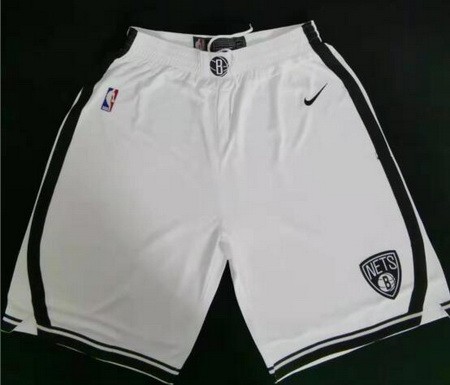 Men's Brooklyn Nets White Swingman Shorts