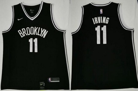 Men's Brooklyn Nets #11 Kyrie Irving Black Icon Swingman Jersey