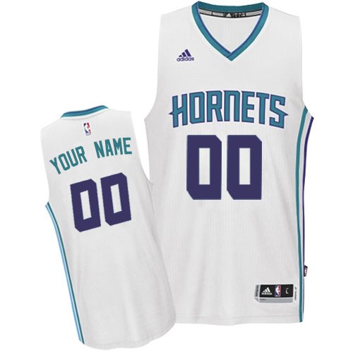 Charlotte Hornets Customized White Swingman Adidas Jersey