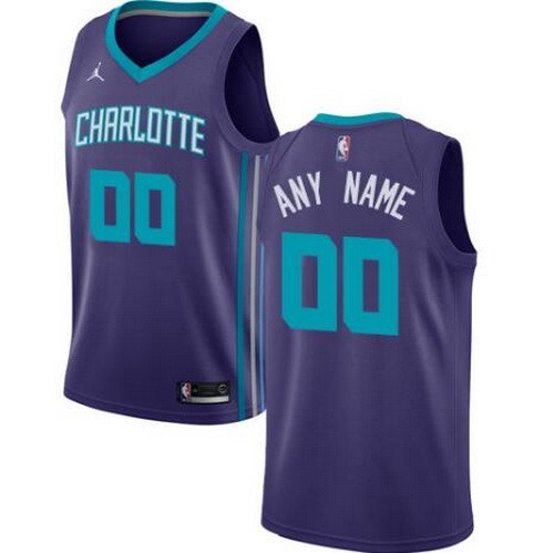 Charlotte Hornets Customized Purple Icon Swingman Nike Jersey