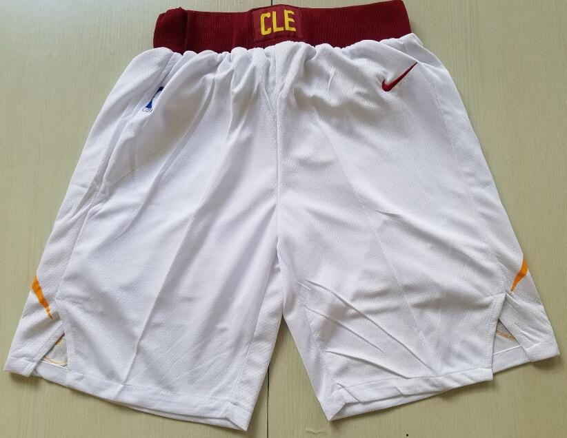 Men's Cleveland Cavaliers White Nike Swingman Shorts