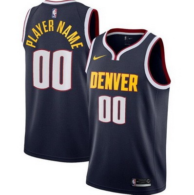 Denver Nuggets Customized Navy Stitched Swingman Jersey