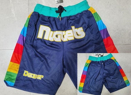 Men's Denver Nuggets Navy Just Don Shorts