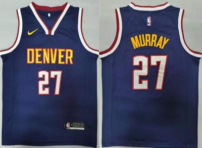 Men's Denver Nuggets #27 Jamal Murray Navy 2021 Icon Swingman Jersey