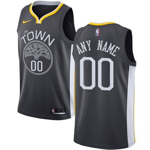 Golden State Warriors Customized Black Icon Swingman Nike Jersey