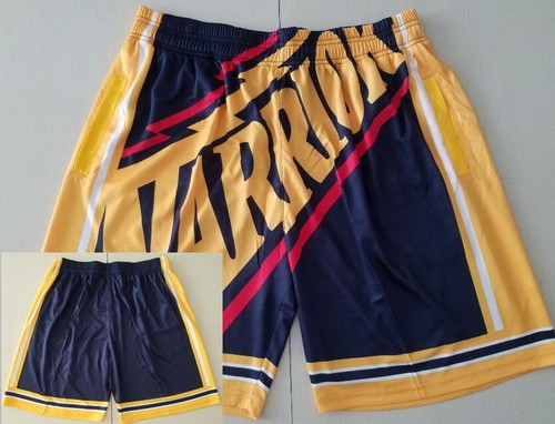 Men's Golden State Warriors Navy Hollywood Classic Swingman Shorts