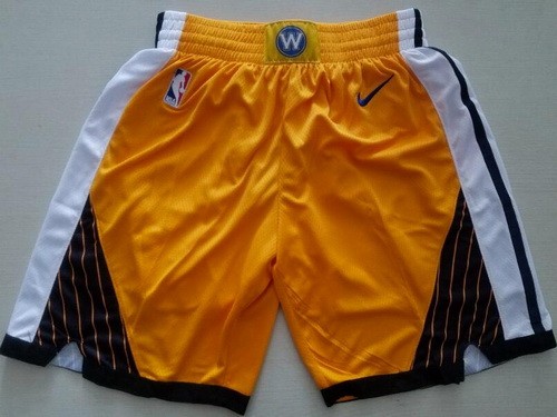 Men's Golden State Warriors Yellow Earned Swingman Shorts