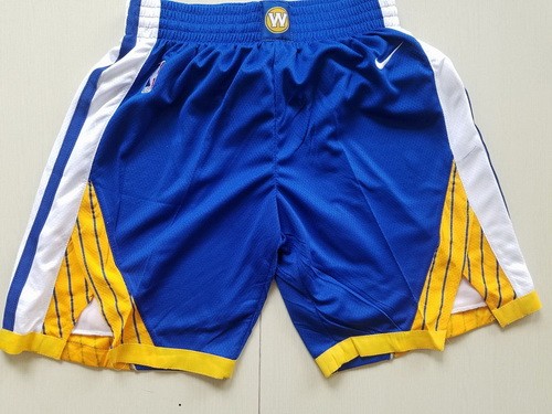 Men's Golden State Warriors Blue Nike Swingman Shorts