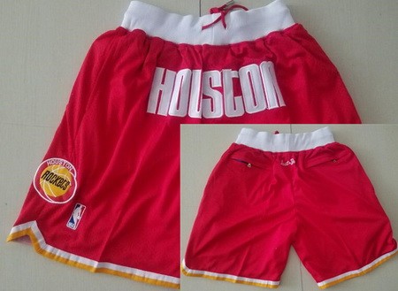 Men's Houston Rockets Red Just Don Shorts