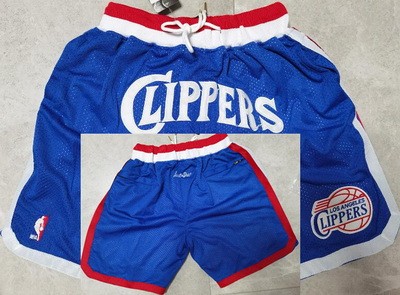 Men's Los Angeles Clippers Blue Just Don Shorts