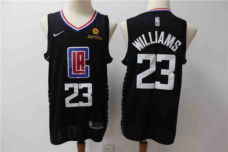 Men's Los Angeles Clippers #23 Lou Williams Black Nike Swingman Jerseys
