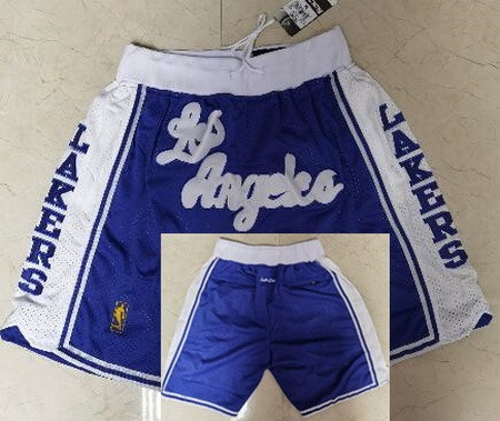 Men's Los Angeles Lakers Blue Just Don Shorts
