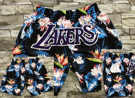 Men's Los Angeles Lakers Floral Hollywood Classic Printed Shorts