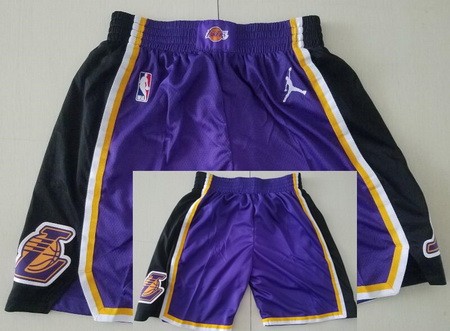Men's Los Angeles Lakers Purple Statement Swingman Shorts