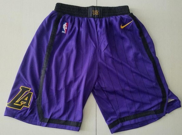 Men's Los Angeles Lakers Purple City Swingman Shorts