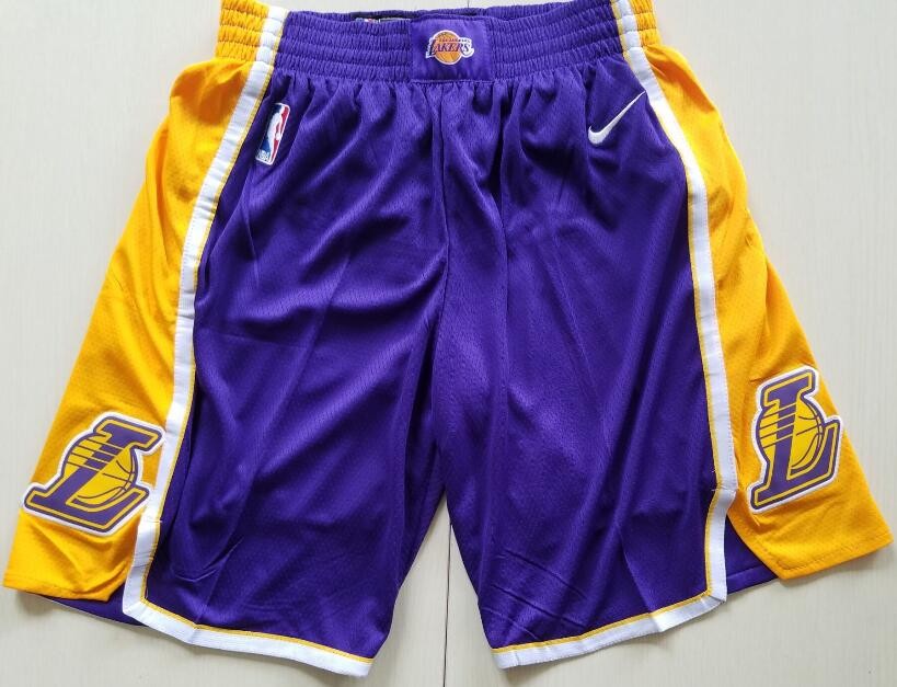 Men's Los Angeles Lakers Purple Swingman Shorts