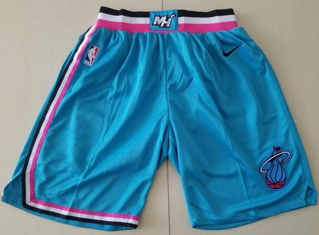 Men's Miami Heat Light Blue 2019 City Swingman Shorts