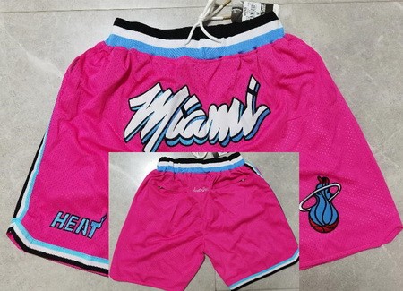 Men's Miami Heat Pink Just Don Shorts